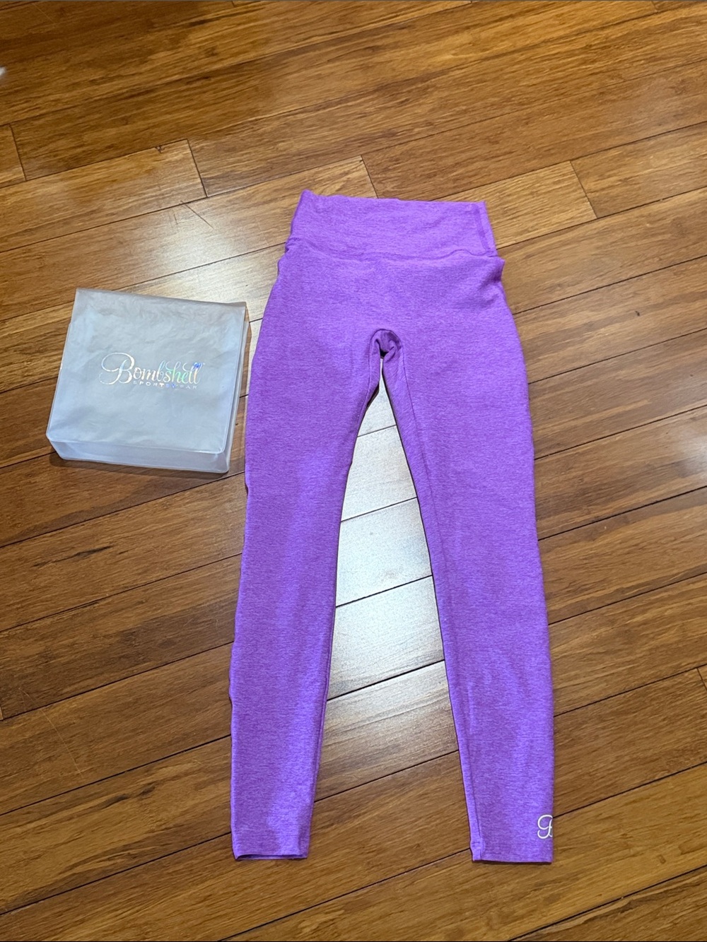 Bombshell Sportswear Scrunch Purple High-Waist Leggings S